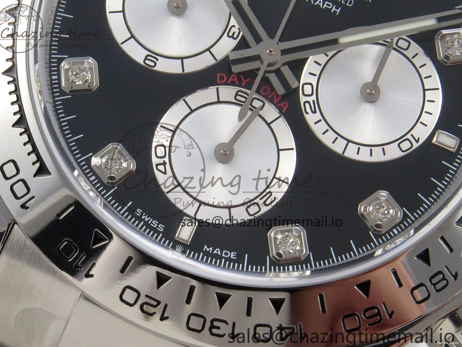 0210 Tailored Daytona 126509 Clean 1:1 Best Edition Black SS Dial on SS Bracelet Super Clone DD 255